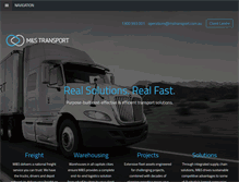 Tablet Screenshot of mstransport.com.au